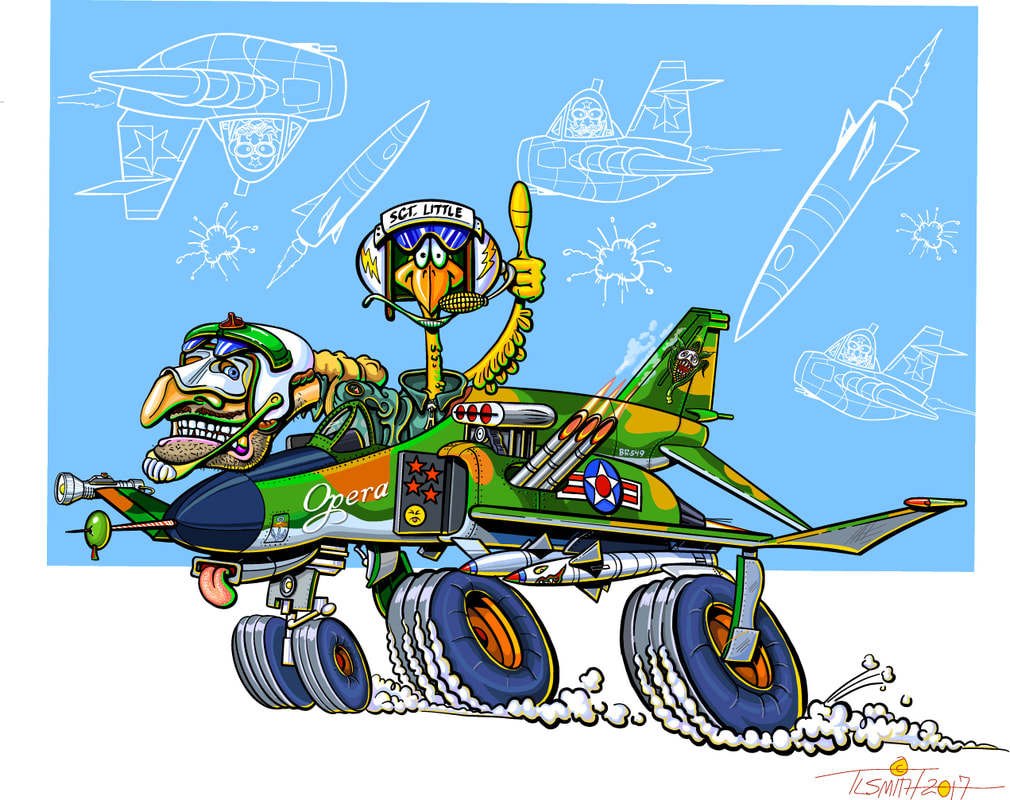Cartoon of Phantom Jet